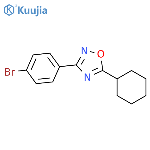 3-(4-Bromophenyl)-5-cyclohexyl-1,2,4-oxadiazole structure