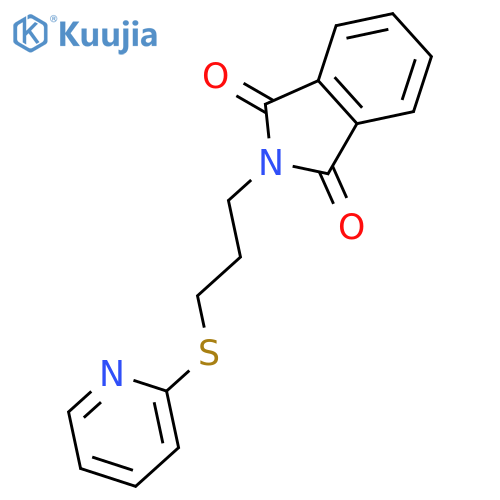 2-3-(Pyridin-2-ylsulfanyl)propyl-2,3-dihydro-1H-isoindole-1,3-dione structure