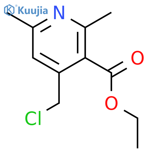 Ethyl 4-(chloromethyl)-2,6-dimethylnicotinate structure