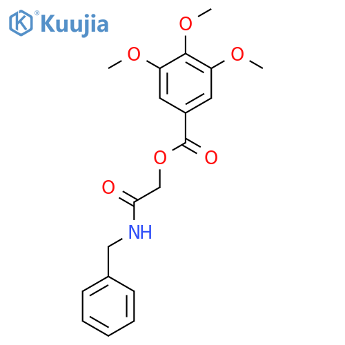 (benzylcarbamoyl)methyl 3,4,5-trimethoxybenzoate structure