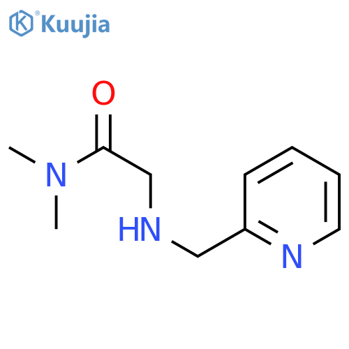N,N-dimethyl-2-{[(pyridin-2-yl)methyl]amino}acetamide structure