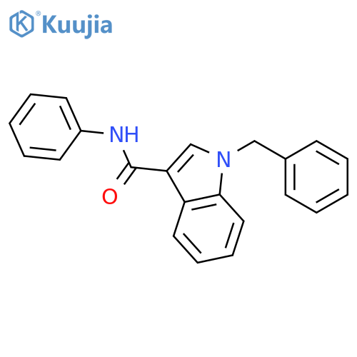 1H-Indole-3-carboxamide, N-phenyl-1-(phenylmethyl)- structure