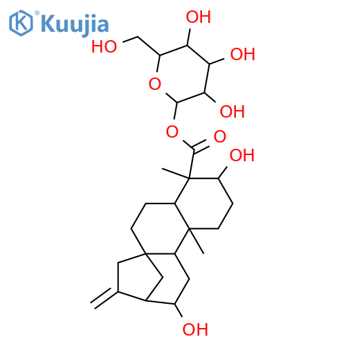 3,12-Dihydroxy-16-kauren-19-oic acid; (ent-3β,12α)-form, 19-O-β-D-Glucopyranosyl ester structure