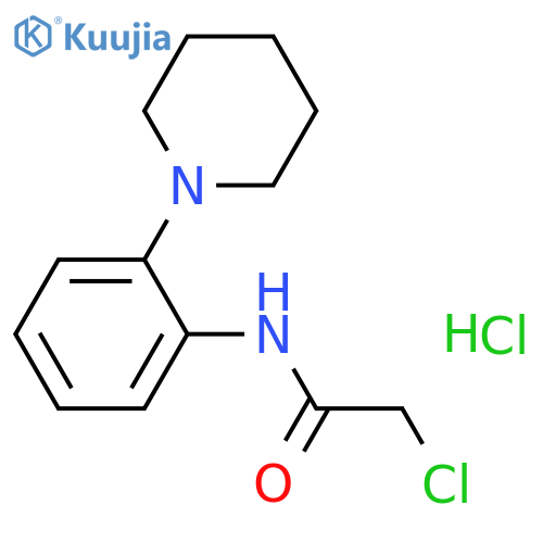 Acetamide, 2-chloro-N-[2-(1-piperidinyl)phenyl]-, hydrochloride (1:1)  structure