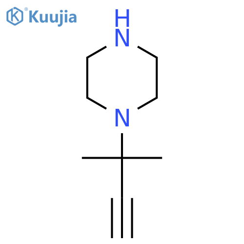 Piperazine, 1-(1,1-dimethyl-2-propynyl)- (9CI) structure