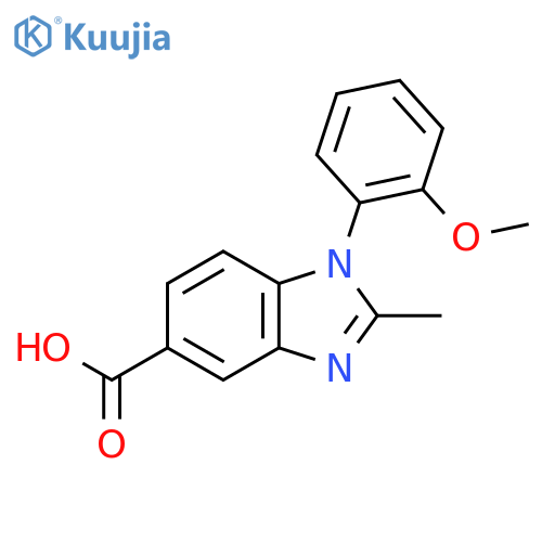 1-(2-Methoxyphenyl)-2-methyl-1H-benzimidazole-5-carboxylic acid structure