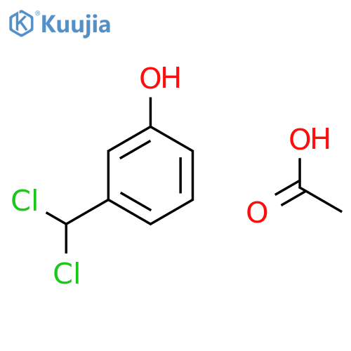 Phenol, 3-(dichloromethyl)-, acetate structure