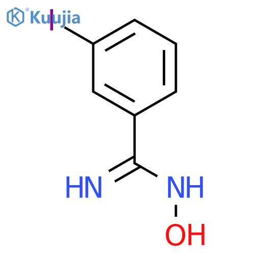N'-hydroxy-3-iodobenzene-1-carboximidamide structure