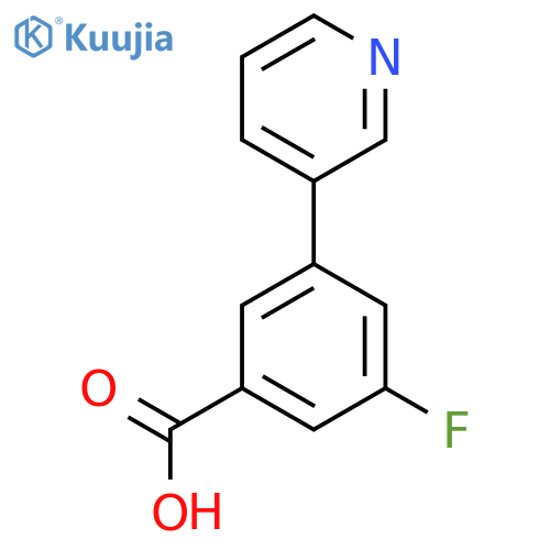3-Fluoro-5-(pyridin-3-yl)benzoic Acid structure