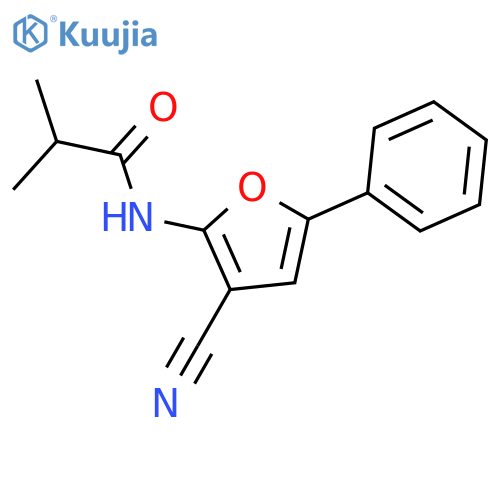 N-(3-CYANO-5-PHENYL-2-FURYL)-2-METHYLPROPANAMIDE structure