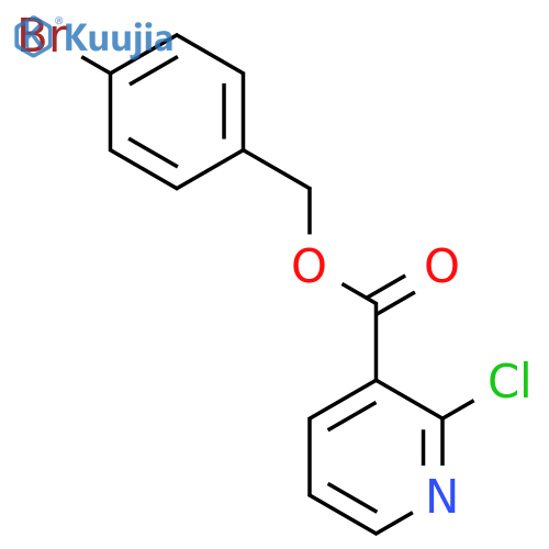 (4-bromophenyl)methyl 2-chloropyridine-3-carboxylate structure
