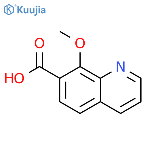 7-Quinolinecarboxylic acid, 8-methoxy- structure