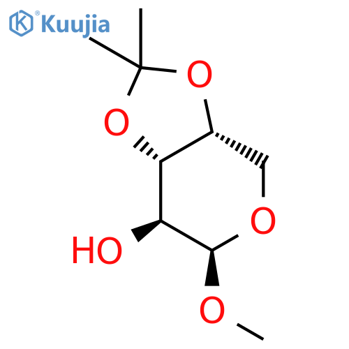 Methyl 3,4-O-isopropylidene-b-D-arabinopyranoside structure