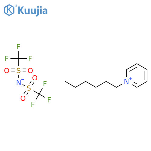 N-HEXYLPYRIDINIUM BIS(TRIFLUOROMETHYLSULFONYL)IMIDE structure