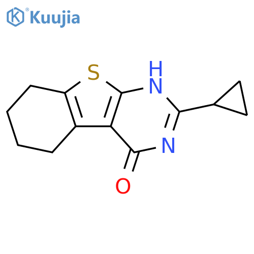 5-cyclopropyl-8-thia-4,6-diazatricyclo7.4.0.0,2,7trideca-1(9),2(7),5-trien-3-one structure