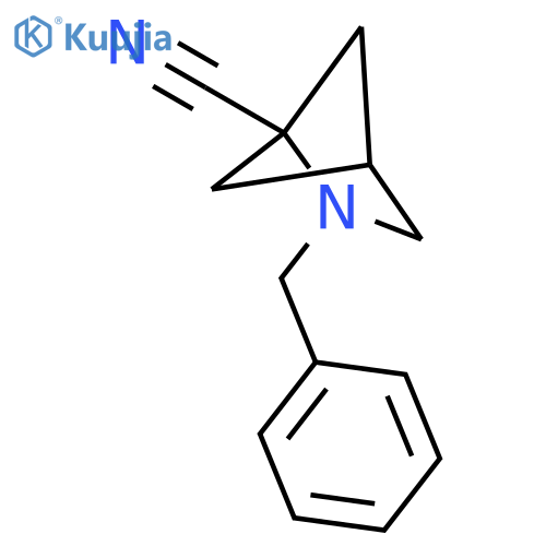 2-benzyl-2-azabicyclo[2.1.1]hexane-1-carbonitrile structure