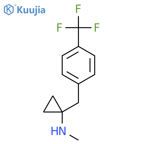 N-methyl-1-{4-(trifluoromethyl)phenylmethyl}cyclopropan-1-amine structure