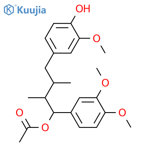 8,8'-Lignan-3,3',4,4',7-pentol; (7R,8S,8'R)-form, 3,3',4-Tri-Me ether, 7-Ac structure