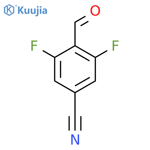 3,5-Difluoro-4-formylbenzonitrile structure