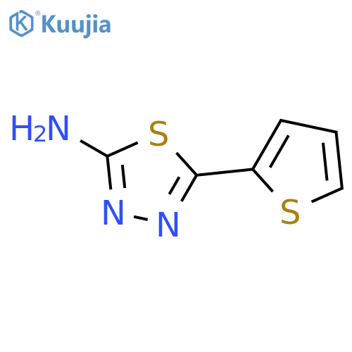 5-(Thiophen-2-yl)-1,3,4-thiadiazol-2-amine structure