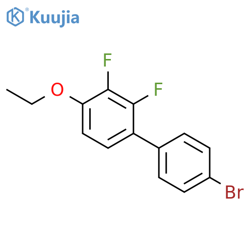 4'-Bromo-4-ethoxy-2,3-difluoro-1,1'-biphenyl structure