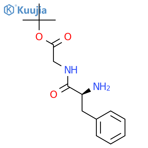 tert-butyl 2-(2S)-2-amino-3-phenylpropanamidoacetate structure