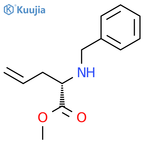 4-Pentenoic acid, 2-[(phenylmethyl)amino]-, methyl ester, (2S)- structure