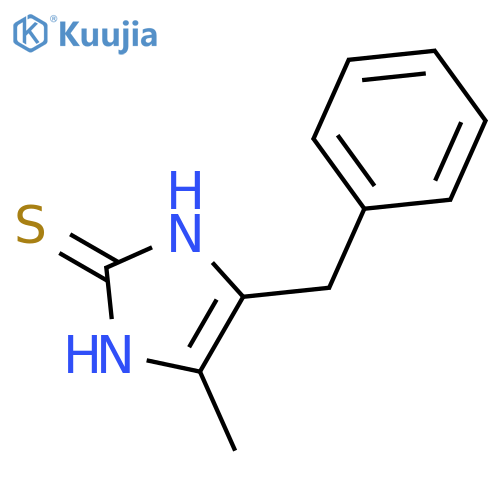 1,3-dihydro-4-methyl-5-(phenylmethyl)-2H-Imidazole-2-thione structure