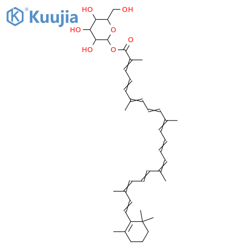Neurosporaxanthin; β-D-Glucopyranosyl ester structure