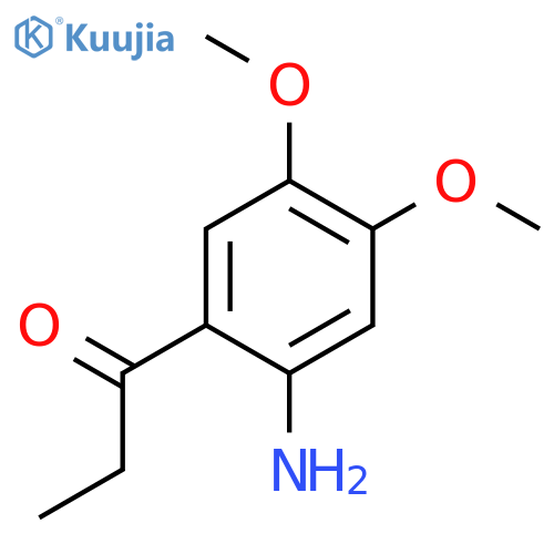 1-(2-Amino-4,5-dimethoxyphenyl)propan-1-one structure