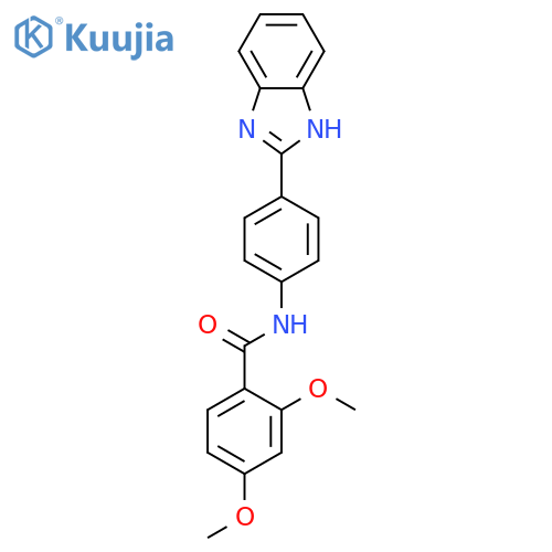 N-4-(1H-1,3-benzodiazol-2-yl)phenyl-2,4-dimethoxybenzamide structure