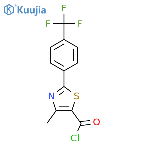 4-Methyl-2-(4-Trifluoromethyl-Phenyl)-Thiazole-5-Carbonyl Chloride structure