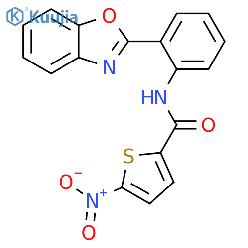 N-[2-(1,3-benzoxazol-2-yl)phenyl]-5-nitrothiophene-2-carboxamide structure