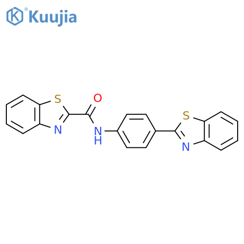 N-4-(1,3-benzothiazol-2-yl)phenyl-1,3-benzothiazole-2-carboxamide structure