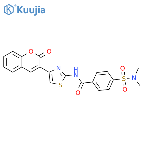4-(dimethylsulfamoyl)-N-4-(2-oxo-2H-chromen-3-yl)-1,3-thiazol-2-ylbenzamide structure