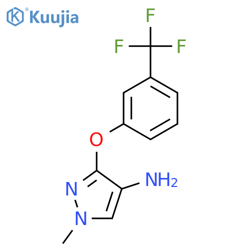 1-methyl-3-3-(trifluoromethyl)phenoxy-1H-pyrazol-4-amine structure