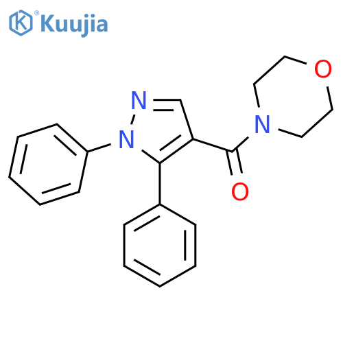 (1,5-Diphenyl-1H-pyrazol-4-yl)(morpholino)methanone structure