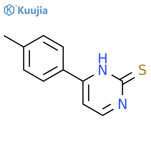 4-(4-METHYLPHENYL)-2-PYRIMIDINETHIOL structure