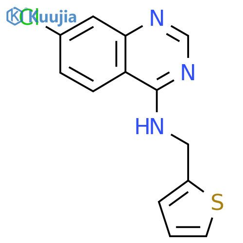 7-chloro-N-(2-thienylmethyl)-4-quinazolinamine structure
