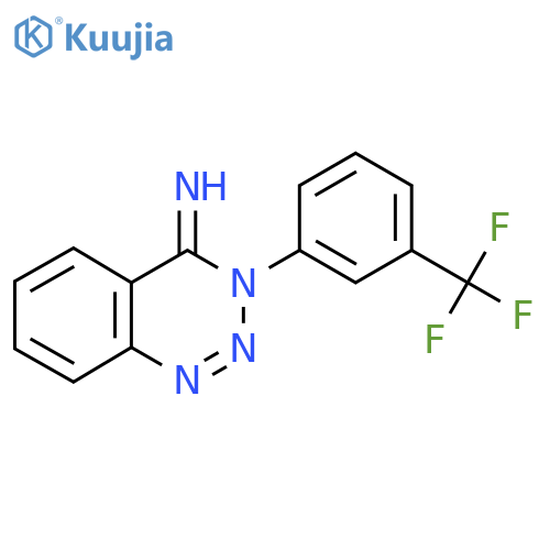 3-[3-(Trifluoromethyl)phenyl]-3,4-dihydro-1,2,3-benzotriazin-4-imine structure