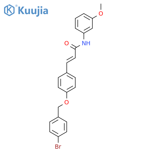 (E)-3-{4-[(4-bromobenzyl)oxy]phenyl}-N-(3-methoxyphenyl)-2-propenamide structure