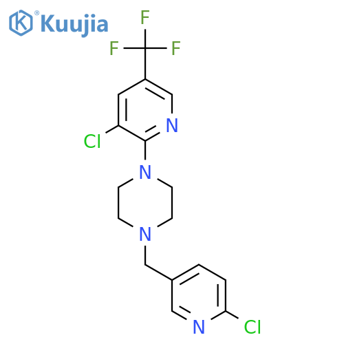 1-[(6-Chloro-3-pyridinyl)methyl]-4-[3-chloro-5-(trifluoromethyl)-2-pyridinyl]piperazine structure