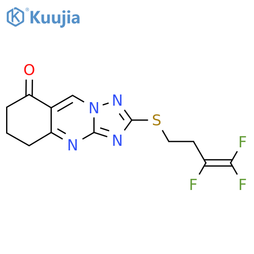 2-[(3,4,4-trifluoro-3-butenyl)sulfanyl]-6,7-dihydro[1,2,4]triazolo[5,1-b]quinazolin-8(5H)-one structure