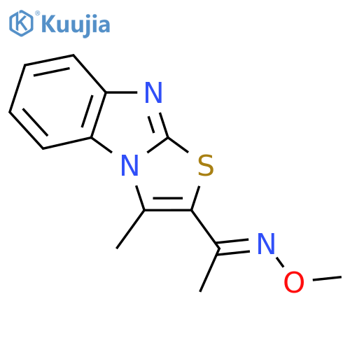 1-(3-METHYL[1,3]THIAZOLO[3,2-A][1,3]BENZIMIDAZOL-2-YL)-1-ETHANONE O-METHYLOXIME structure