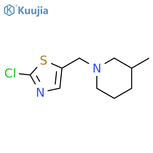 Piperidine, 1-[(2-chloro-5-thiazolyl)methyl]-3-methyl- structure
