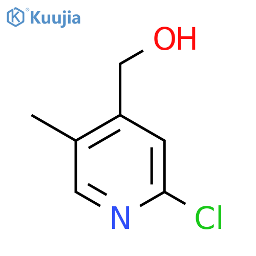 (2-chloro-5-methylpyridin-4-yl)methanol structure