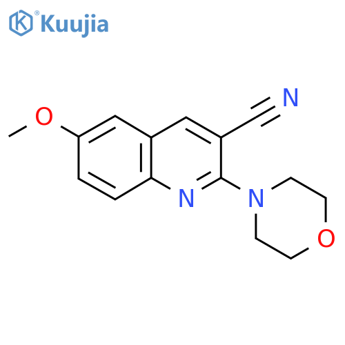 6-Methoxy-2-morpholin-4-ylquinoline-3-carbonitrile structure