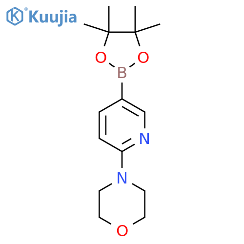 4-(5-(4,4,5,5-Tetramethyl-1,3,2-dioxaborolan-2-yl)pyridin-2-yl)morpholine structure