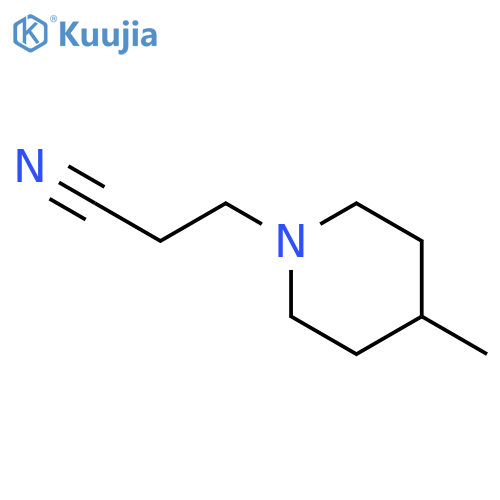 3-(4-Methyl-piperidin-1-yl)-propionitrile structure