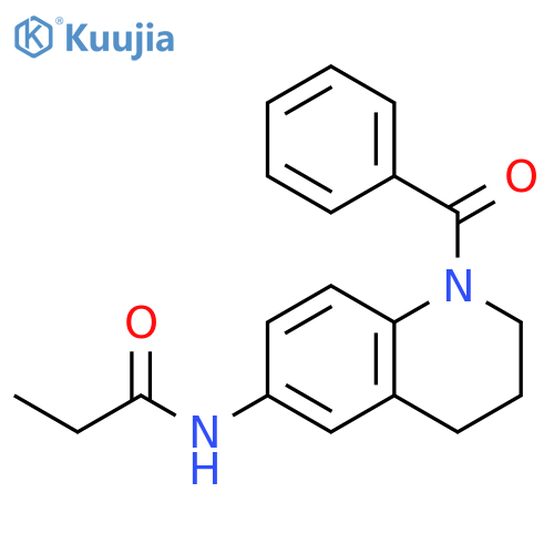N-(1-benzoyl-1,2,3,4-tetrahydroquinolin-6-yl)propanamide structure